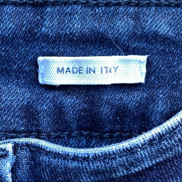 ANTHROPOLOGIE CLOSED SIZE 25 X 26 MADE IN ITALY SLIM FIT DARK WASH BAKER JEANS - Picture 4 of 9